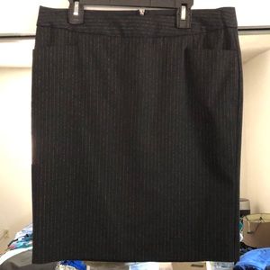 Express pinstripe skirt